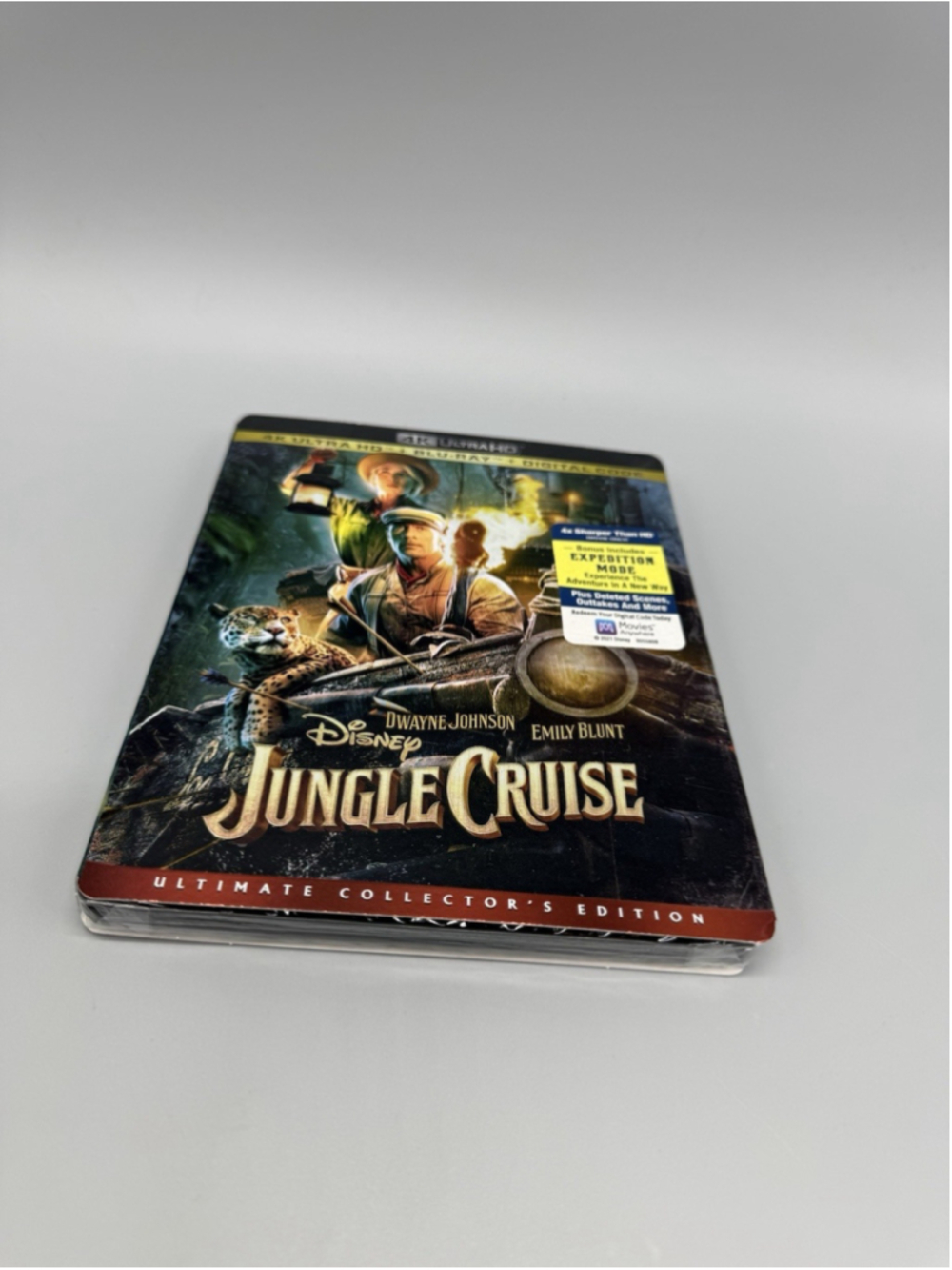 Jungle Cruise Collectors Edition 4K UHD Blu-ray Digital w/ Slipcover New Sealed